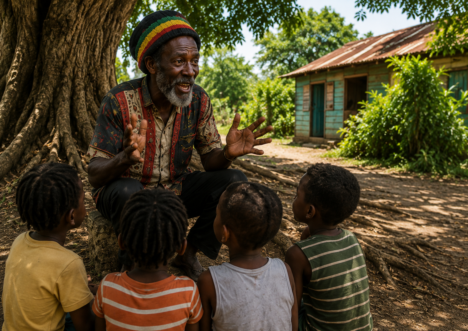 Anansi Stories — traditional Jamaican game