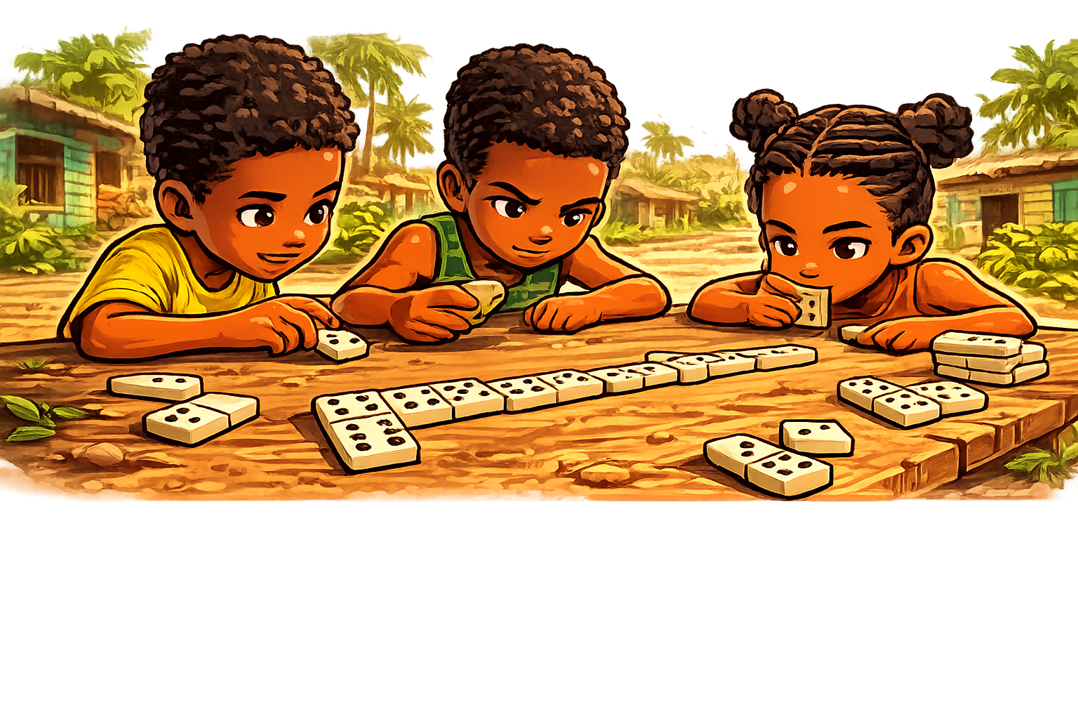 Dominoes — traditional Jamaican game