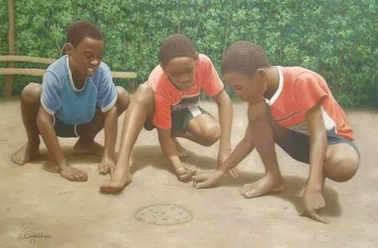 Marbles — traditional Jamaican game
