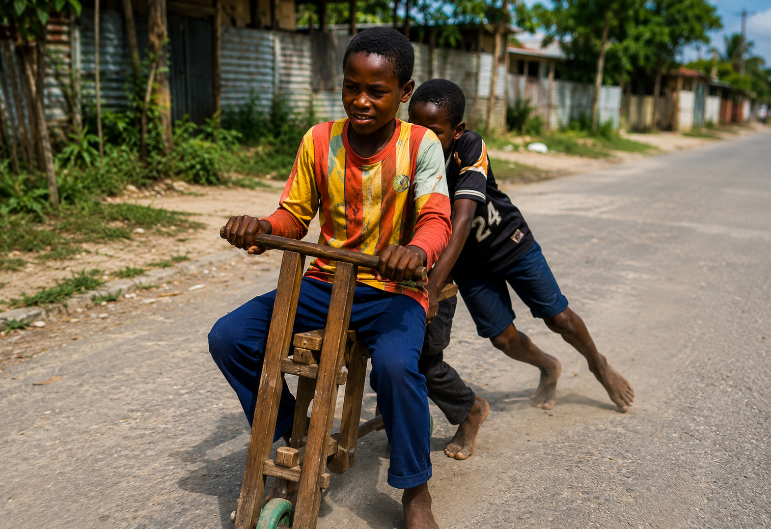Bearing Skate — traditional Jamaican game