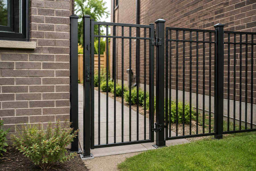 Concept render of an estate driveway gate