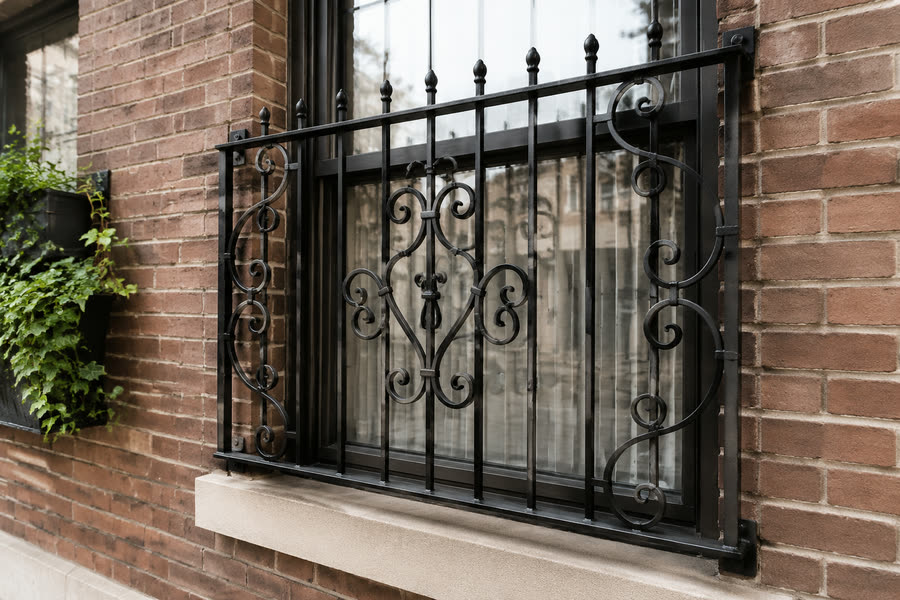 Concept render of ornamental ironwork