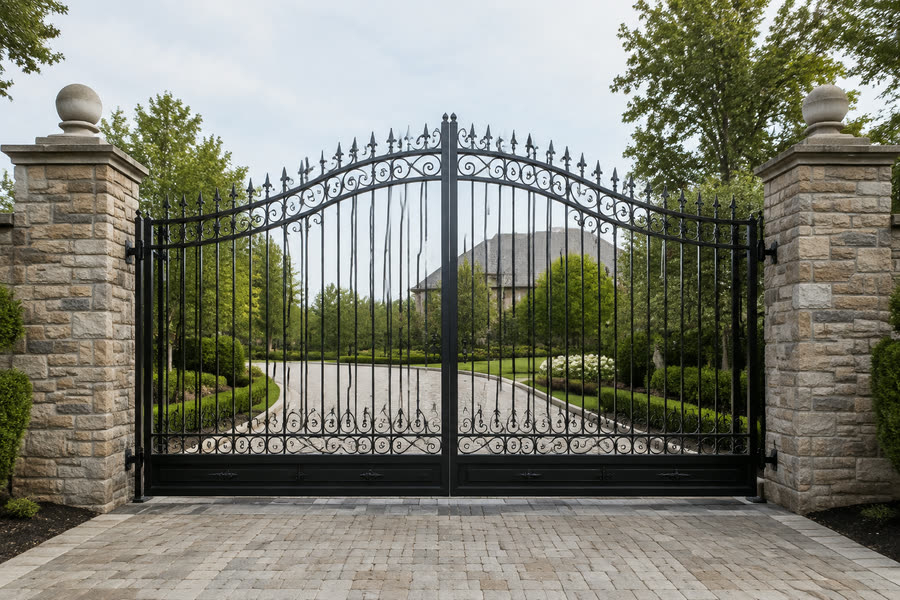 Concept render of ornamental ironwork